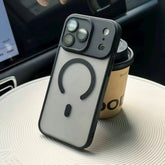 Matte Translucent Magnetic Lens Protect Phone Case